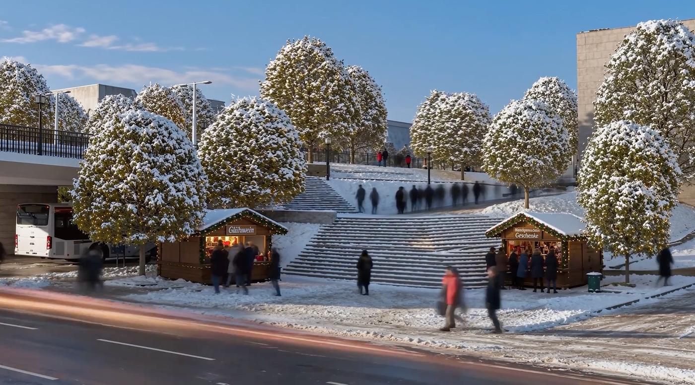 Winter am Carolaplatz